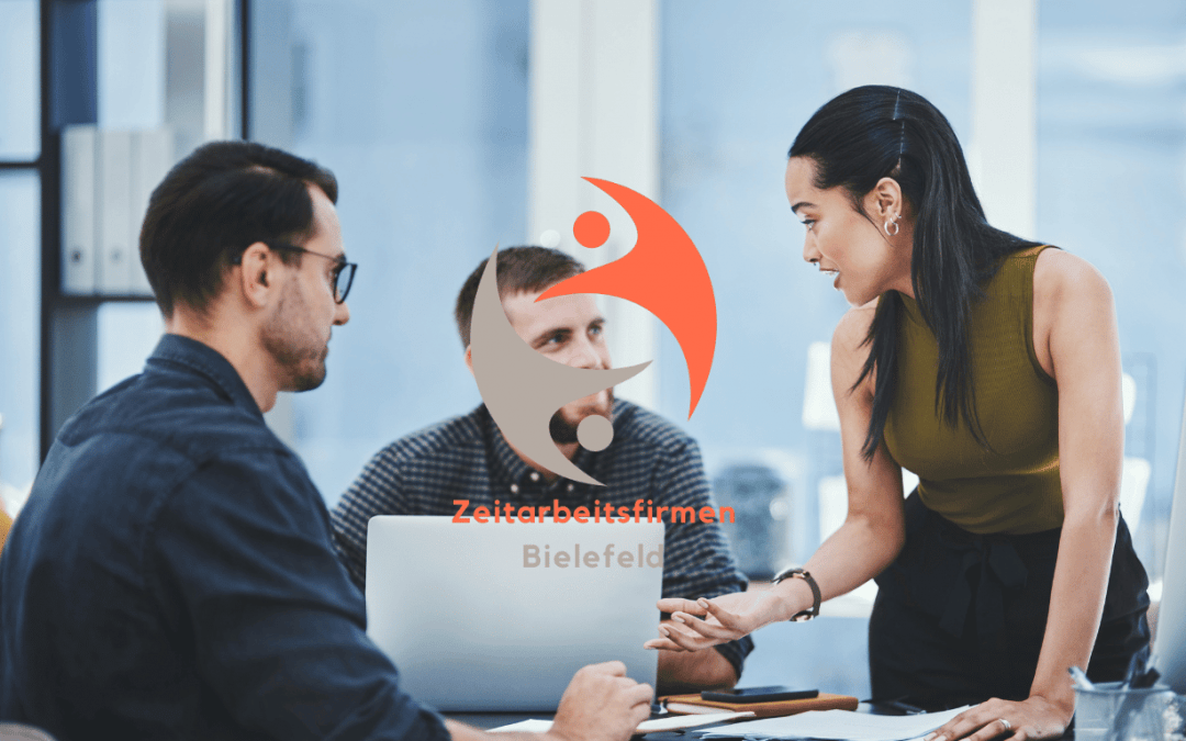 Ansicht mehrerer Zeitarbeitsfirmen in Bielefeld